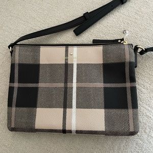 Brand new Kate Spade plaid black and satchel